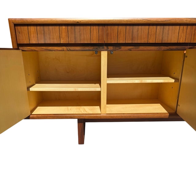 Rare - 1975 Rosewood Credenza Designed by Martin Hall for Gordon Russell Furniture For Sale In Nashville - Image 6 of 12