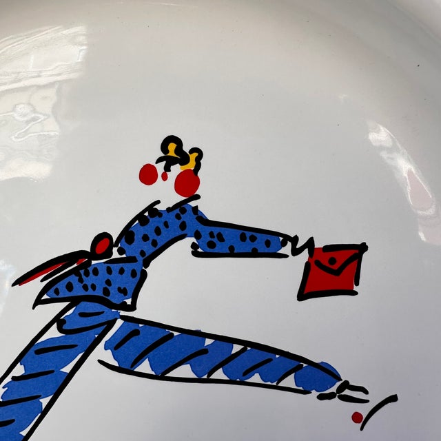 Large Porcelain Plate by Sonia Rykiel, France, 1990s For Sale - Image 13 of 18