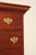 Statton Chippendale Style Cherry Chest on Chest For Sale - Image 11 of 12