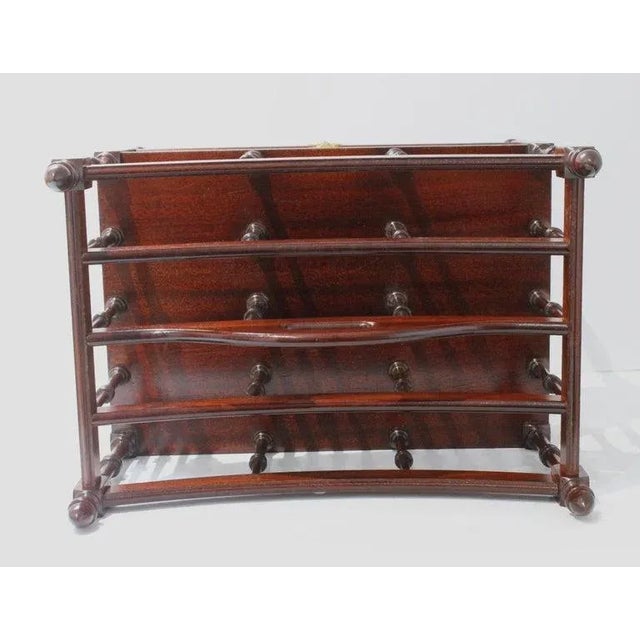 Canterbury Magazine Stand English Regency Style For Sale - Image 9 of 13