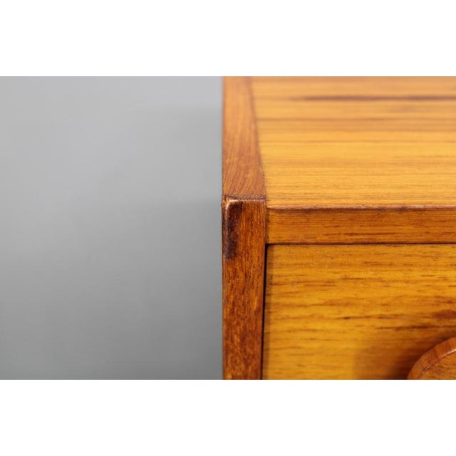 Brown Danish Teak Chest of Drawers, 1970s For Sale - Image 8 of 17