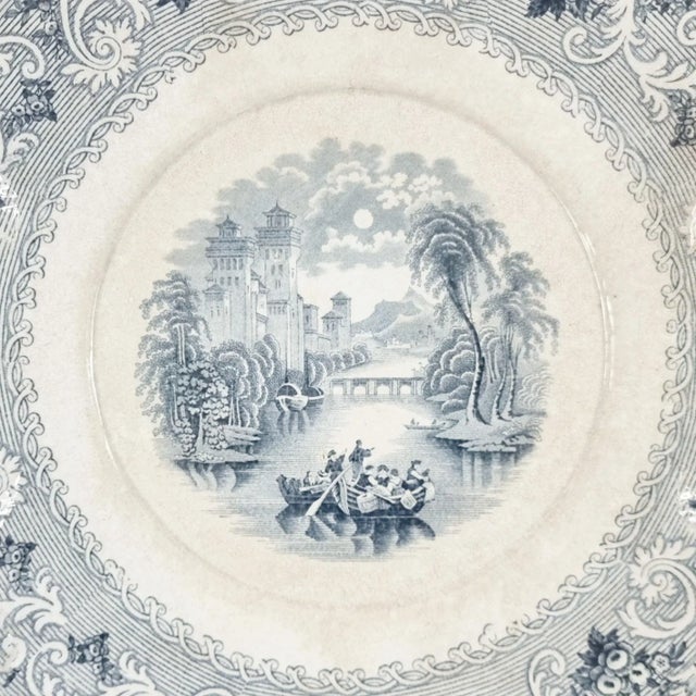 Large Antique Victorian Serving Plate, 1800s For Sale - Image 3 of 8