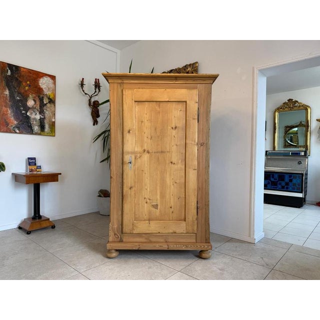 Biedermeier Farmhouse Cabinet in Wood For Sale - Image 4 of 15