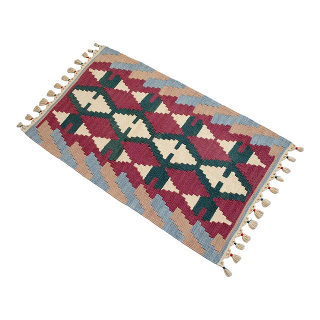 Hand Woven Colorful Kilim Small Rug For Sale