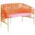 Orange Caribe 2 Seater Bench by Sebastian Herkner For Sale - Image 9 of 9