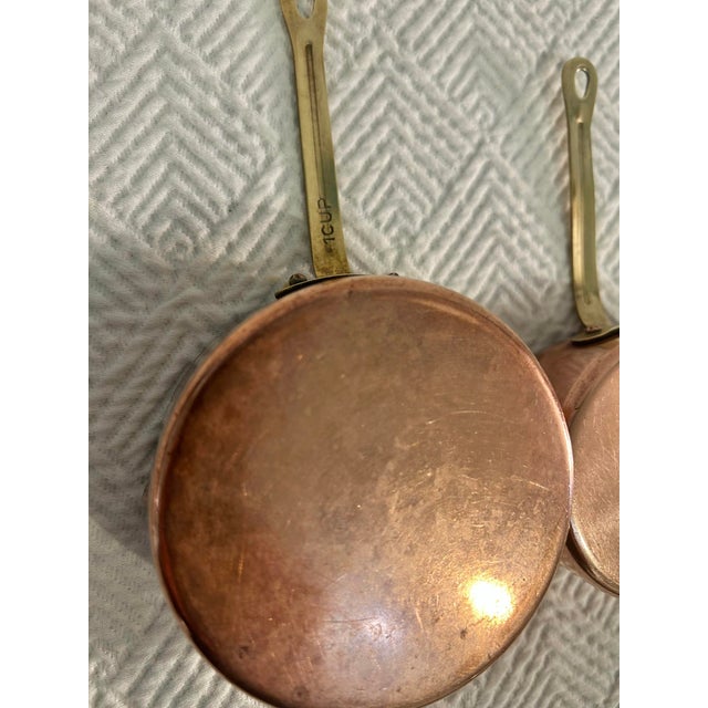 Metal Vintage Copper & Brass Measuring Cups, Set of 4 – French Country Farmhouse Decor For Sale - Image 7 of 11