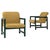 20th Century Czech Lounge Chairs With Green Frames and Yellow Upholstery - A Pair For Sale - Image 15 of 18