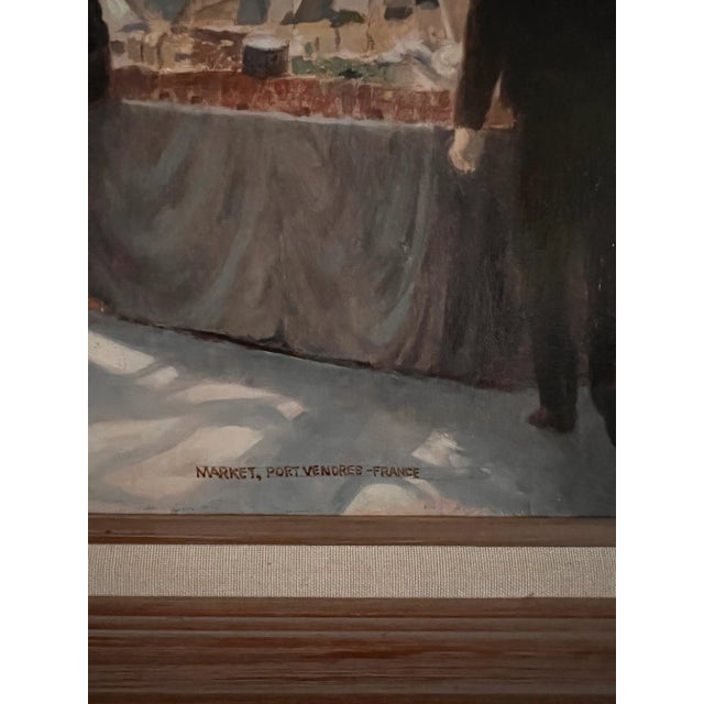 Realist Figurative Street Scene Giclee Print by Tony Trezza, Street Scene in Port Vendres, France For Sale - Image 4 of 6