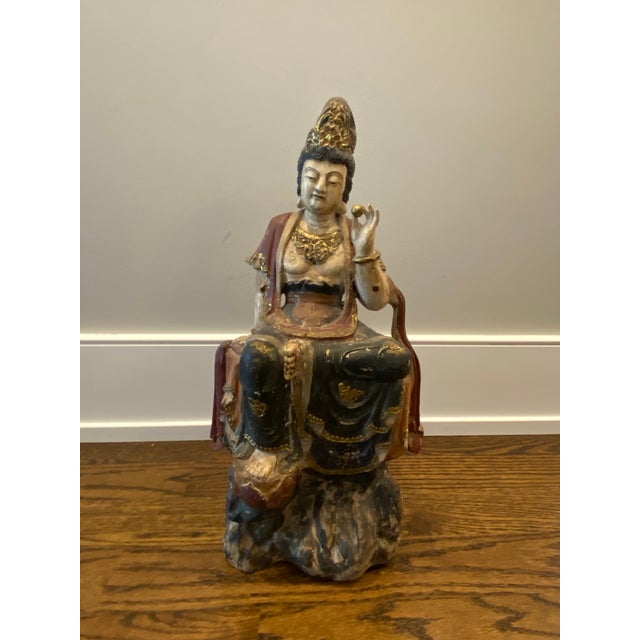 19th Century Chinese Quan Yin, Deity of Feng Shui Chairish
