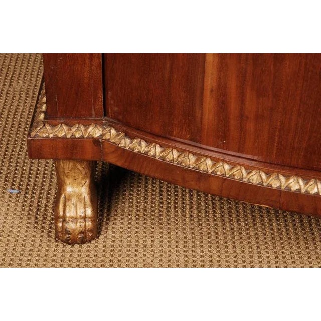 Brown 19th Century French Empire Style Mahogany Vitrine For Sale - Image 8 of 11