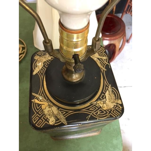 Early 20th Century Chinoiserie Tea Canister Lamp For Sale - Image 9 of 12