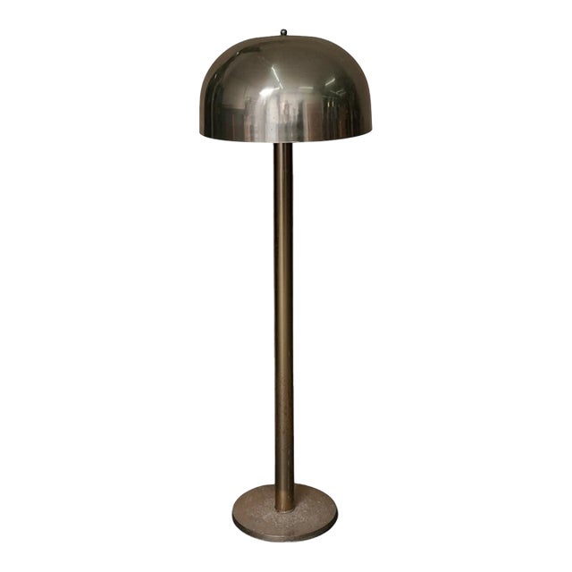 1960's Metal Domed Fungo Floor Lamp by Laurel Lamp Company For Sale