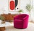 Pink Postmodern Swivel Lounge Chair / Armchair, C. 1980's For Sale - Image 4 of 11