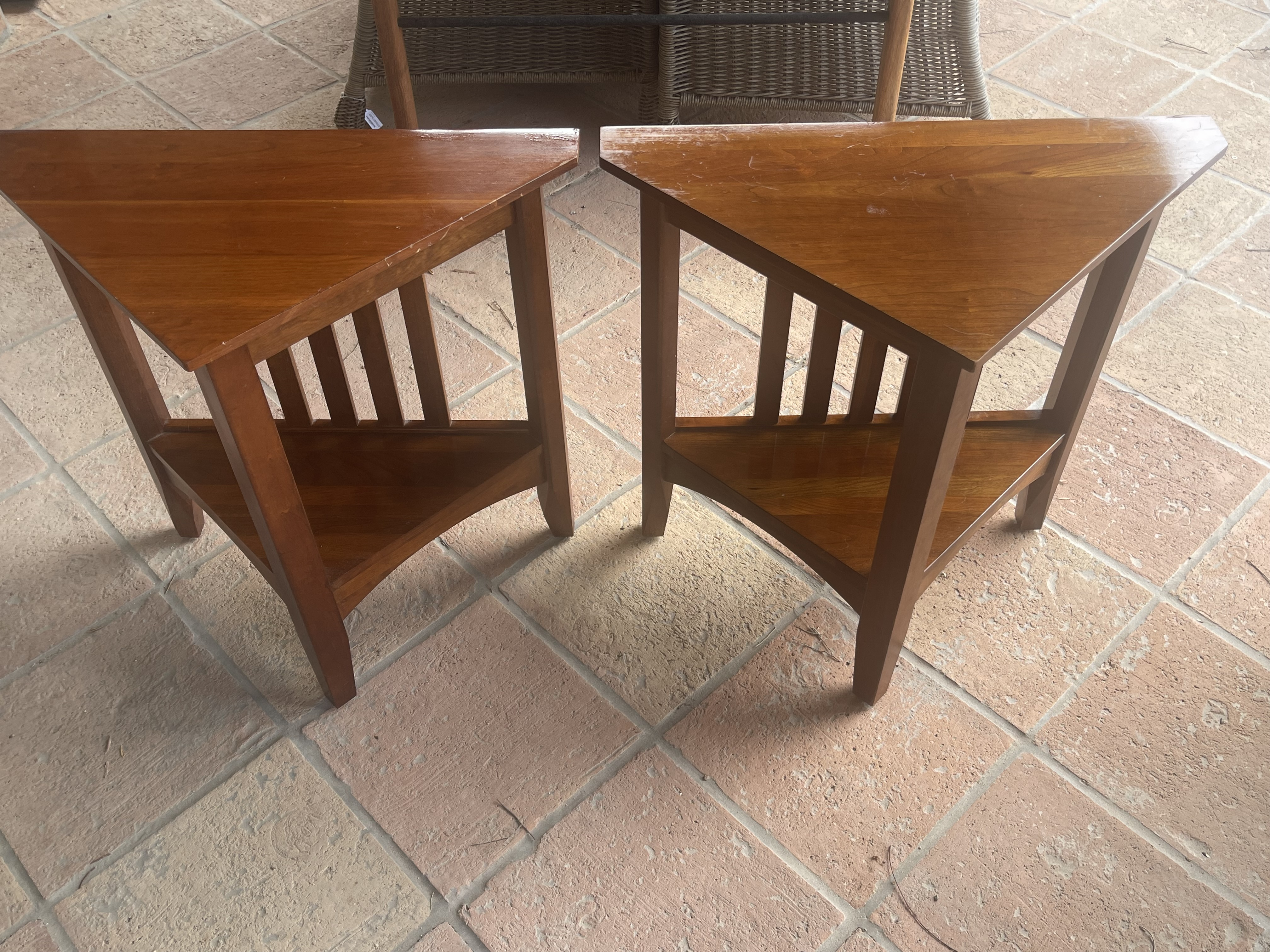 Mission Style Solid Cherry Ethan Allen American Impressions Corner