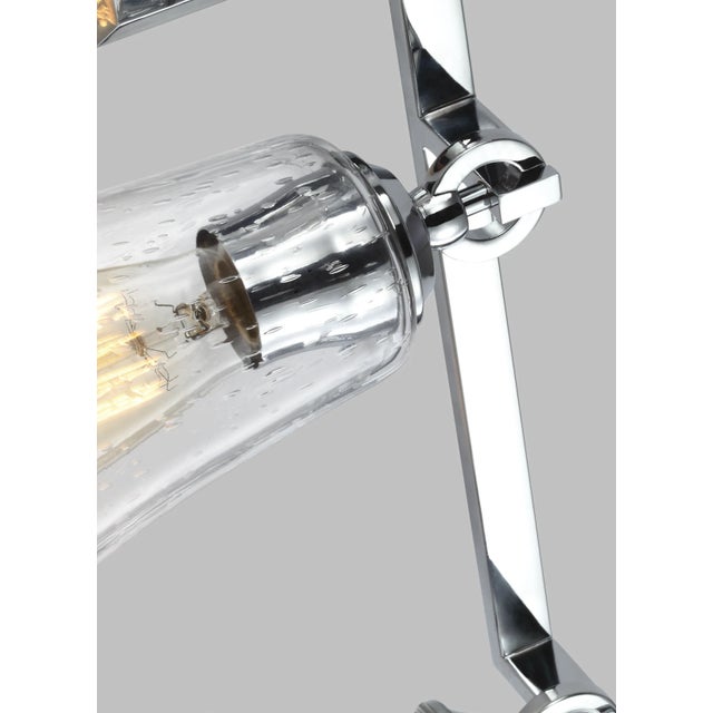 Sean Lavin by Visual Comfort Studio Monterro 4-Light Vanity, Chrome For Sale - Image 4 of 8