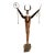 Mid 20th Century Shaman Mixed Metal Sculpture Attributed to Bill Worrell (1936-2021) For Sale