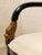 Metal Vintage Black & Gold Neoclassical Armchair For Sale - Image 7 of 12