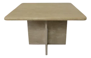 Italian Travertine Coffee Table, 1970s