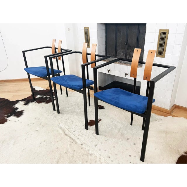 Royal Blue Pair of Trix Chairs by Karl Friedrich Förster, Circa 1980 For Sale - Image 8 of 11