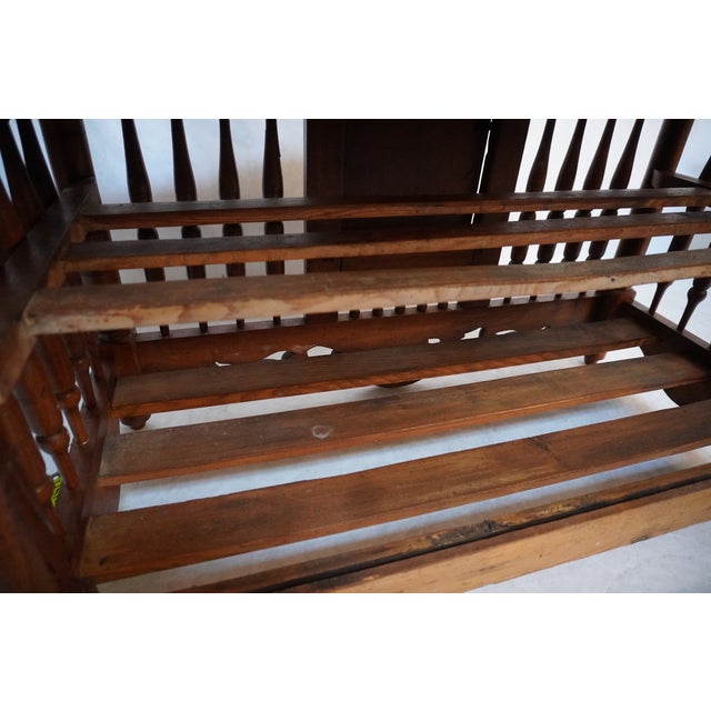Antique Cherry Carved Provençal Bread Pannetière Shelf For Sale - Image 10 of 18