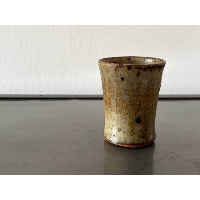 Aesthetic Cup in Pyrite Stoneware by Gustave Tiffoche, France, 1970s For Sale - Image 10 of 13