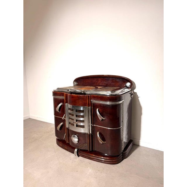 Art Deco Enamel and Chrome 4839 Stove Cooker from Fobrux For Sale - Image 9 of 9