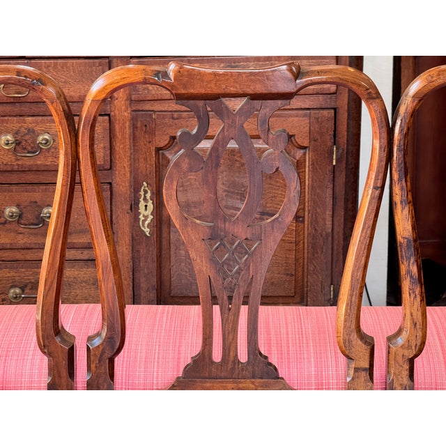 18th Century English Mahogany Triple Chair-Back Hall Bench For Sale - Image 14 of 14
