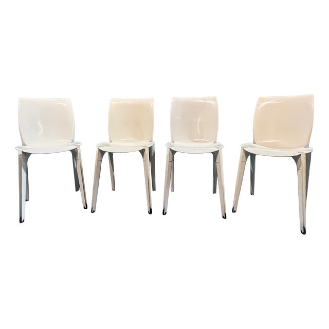 Lambada Chairs in Metal by Marco Zanuso for Gavina. 1964, Set of 4 For Sale