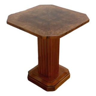 Art Deco Side Table in Walnut and Cherry, 1930s For Sale