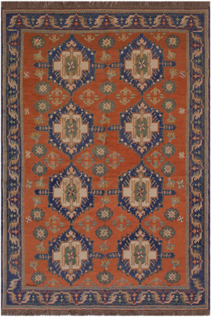 1960s Tribal Soumakh Wool Rug - 6'7" X 9'2"