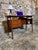 Absolutely stunning example of a small Danish teak floating top desk. Designed by Gunner Nielsen Produced by Tibergaard...
