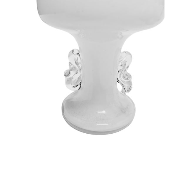 Vintage Polish Glass Vase from HSG Tarnowiec, 1970s For Sale - Image 12 of 17