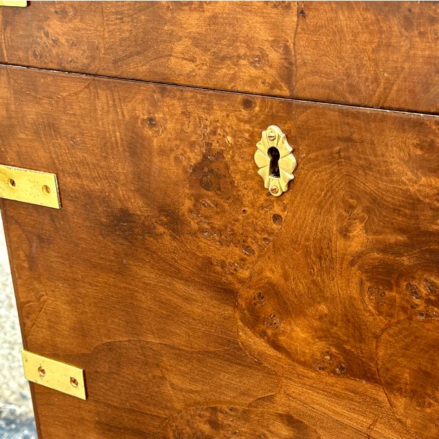 Italian Burl Wood Document Box on Stand, Circa 1950 For Sale - Image 11 of 11