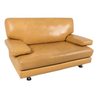 Ligne Roset Leather Sofa For Sale