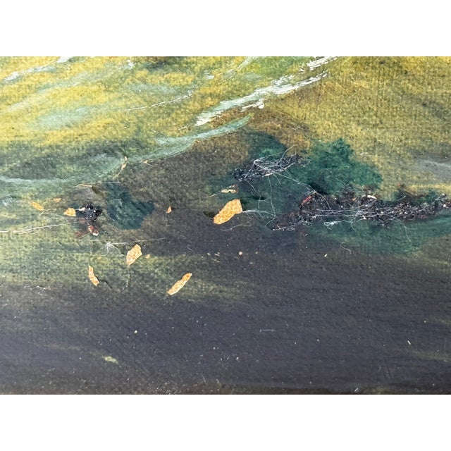 Early 19th Century Nautical Georgian Seascape Oil Painting French Fishing Boat Heading Out Brisk Winds For Sale - Image 5 of 11