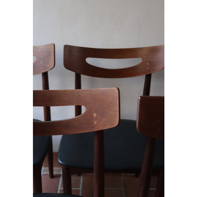 Danish Teak Dining Chairs in the manner of Henry Walter Klein, 1960s, Set of 5 For Sale - Image 12 of 18