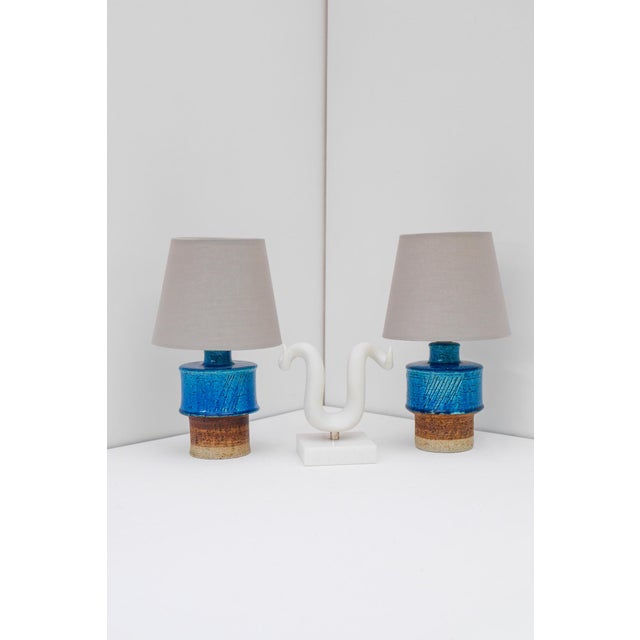 Rörstrand Mid-Century Modern Table Lamps by Inger Persson for Rörstrand, 1960s, Set of 2 For Sale - Image 4 of 17
