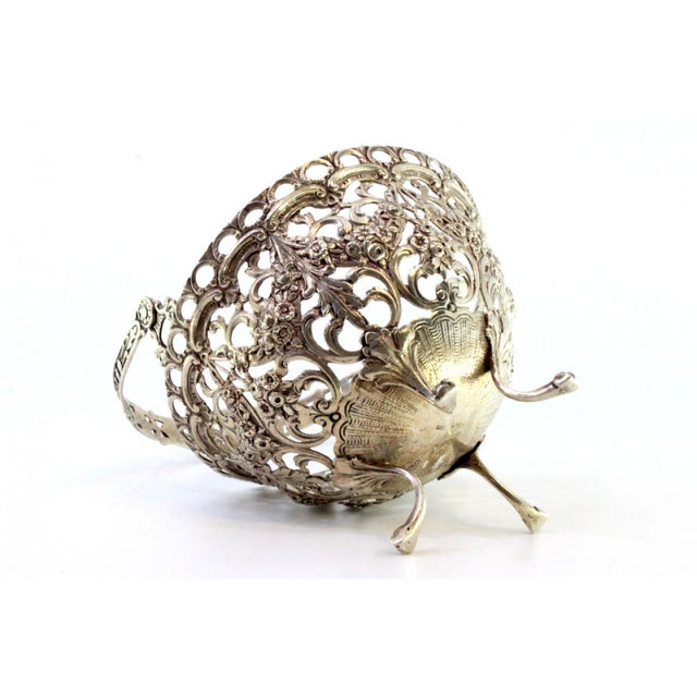 Silver Candy Box with Cut-Outs, Reliefs and Claw-Shaped Feet For Sale - Image 3 of 8