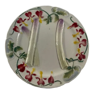 Antique French Faience Saint Clement Asparagus Plate