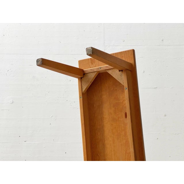 Vintage Wooden Bench with Seat in Beech, 1970s For Sale - Image 10 of 18