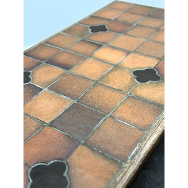 Vintage French Terracotta Tomettes Tile Coffee Table, 1960s For Sale - Image 11 of 14