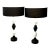 Mid 20th Century Modern Frederick Cooper "Harlequin" Mid Century Modern Decorator Lamps - Pair For Sale
