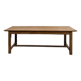 Vintage Farmhouse Dining Table in Oak, 1970s For Sale