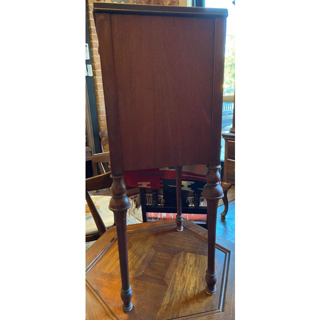 Unique vintage humidor on four turned legs. This piece is from the estate of a well known barbecue restaurant owner in...