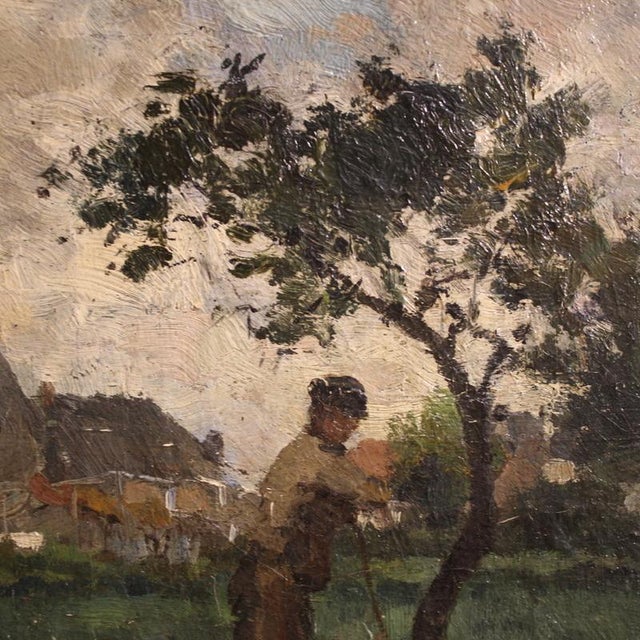 Henri Louis Ludwig, Impressionist Landscape, 1890, Oil on Canvas For Sale - Image 12 of 15