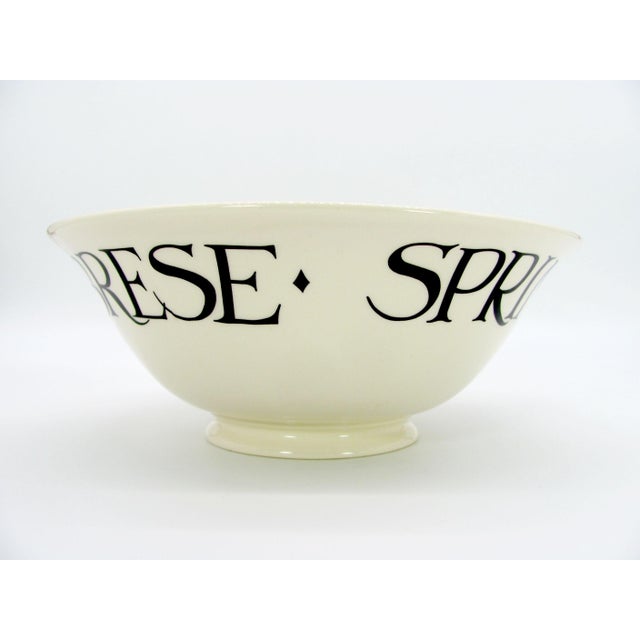2011 2012 Emma Bridgewater Black Toast & Marmalade 9" Serving Vegetable Bowl - 2 Available For Sale - Image 6 of 8