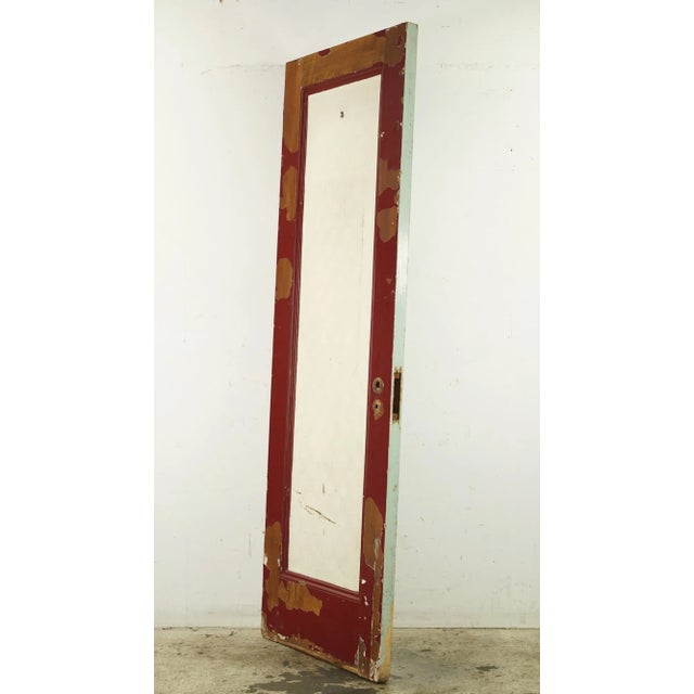 Vintage 1 Panel Wood Built in Cabinet Door For Sale - Image 9 of 12