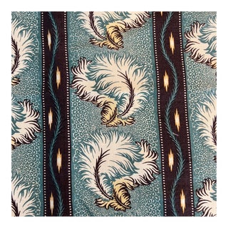 High End Designer Nicole Fabre Pukka Fabre Feather Linen Fabric Remnant For Sale