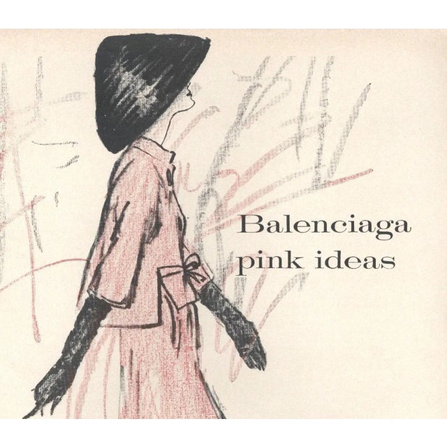 This is a 1960 fashion design by the iconic Cristobal Balenciaga. It originally appeared in a couture magazine of the...