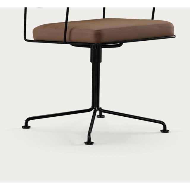 Textile Time Chair in Black and Umber by Henrik Tengler for OneCollection For Sale - Image 7 of 12